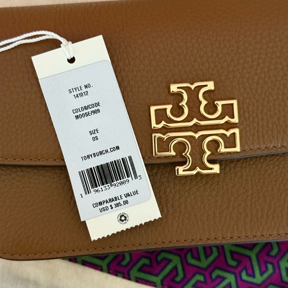 💕Tory Burch Women's Britten Chain Wallet W. Wristlet - Picture 8 of 12